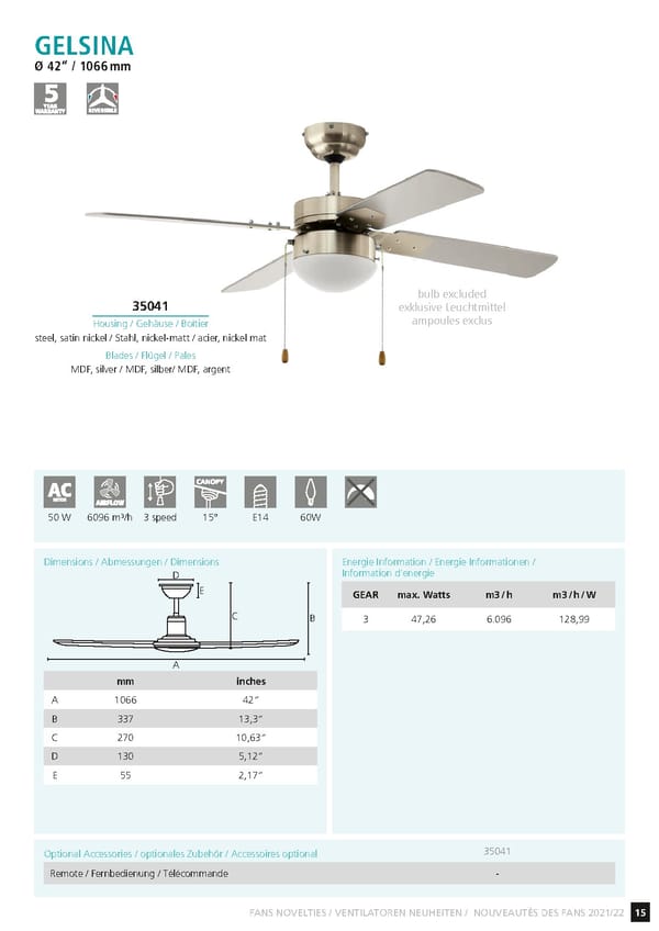 EGLO 2021 2022 Ceiling Fans Novelties - Page 17