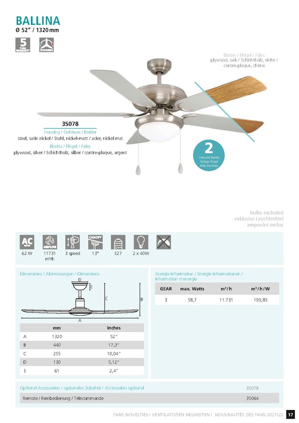 EGLO 2021 2022 Ceiling Fans Novelties - Page 19