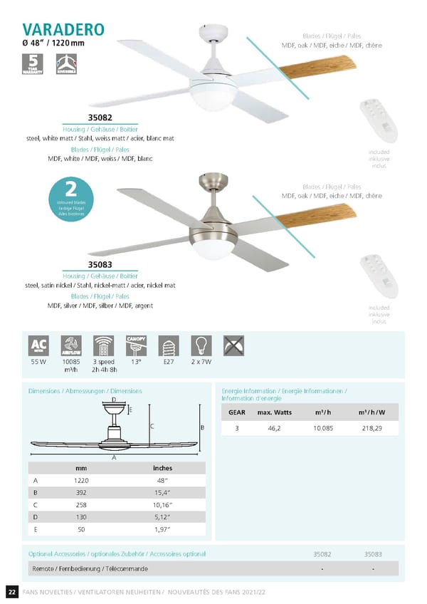 EGLO 2021 2022 Ceiling Fans Novelties - Page 24