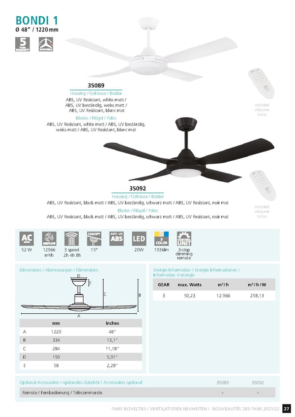 EGLO 2021 2022 Ceiling Fans Novelties - Page 29