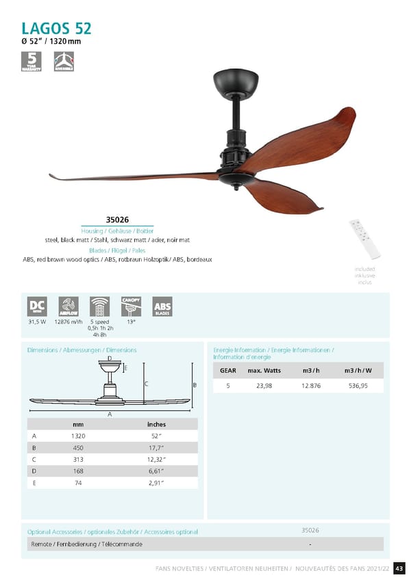 EGLO 2021 2022 Ceiling Fans Novelties - Page 45