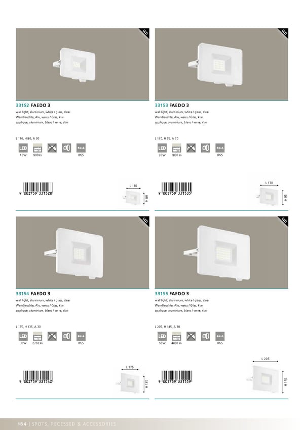 EGLO 2020 2021 Outdoor Luminaires - Page 186