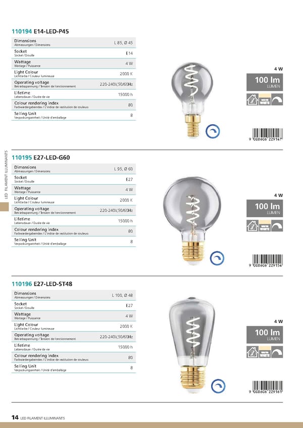 EGLO 2021 2022 Illuminants Novelties - Page 16