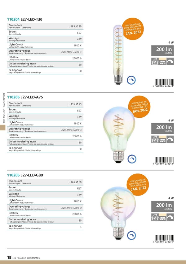 EGLO 2021 2022 Illuminants Novelties - Page 20