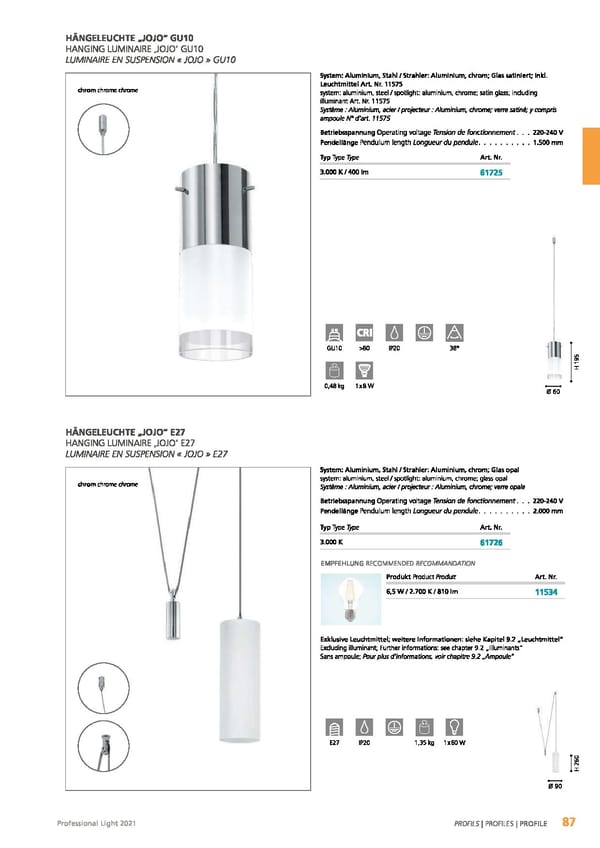 EGLO 2021 Professional Ligght - Page 89