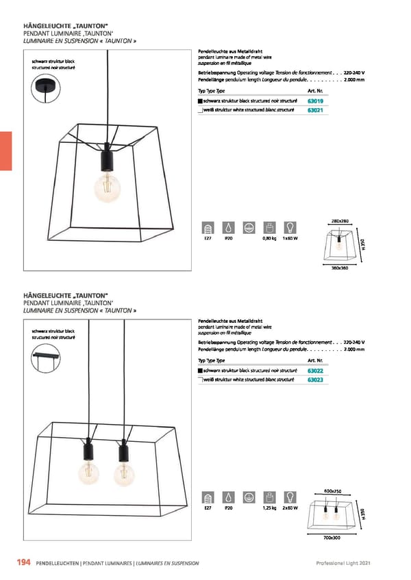 EGLO 2021 Professional Ligght - Page 196