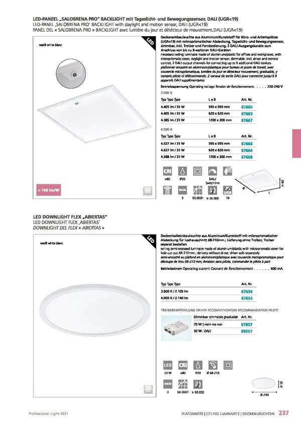 EGLO 2021 Professional Ligght - Page 239