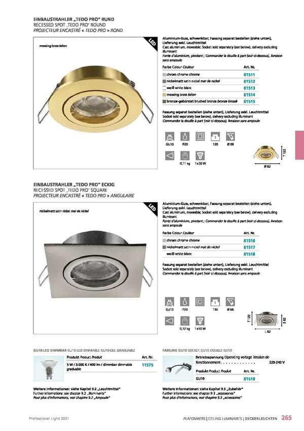 EGLO 2021 Professional Ligght - Page 267