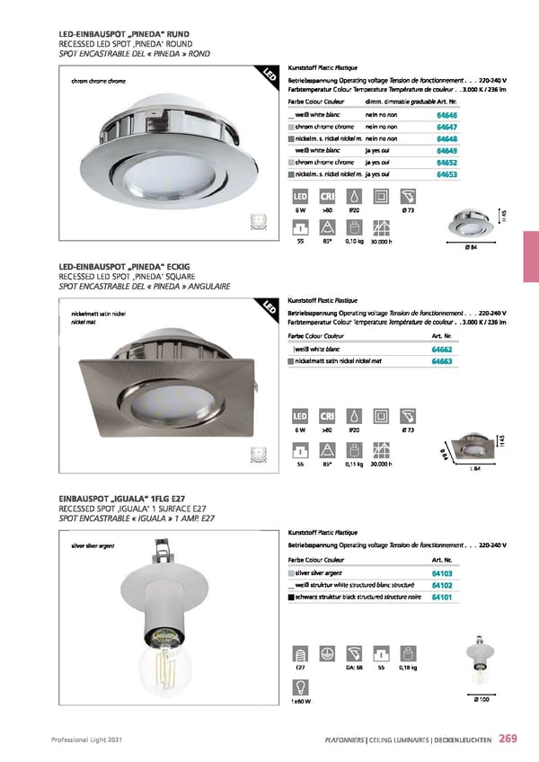 EGLO 2021 Professional Ligght - Page 271