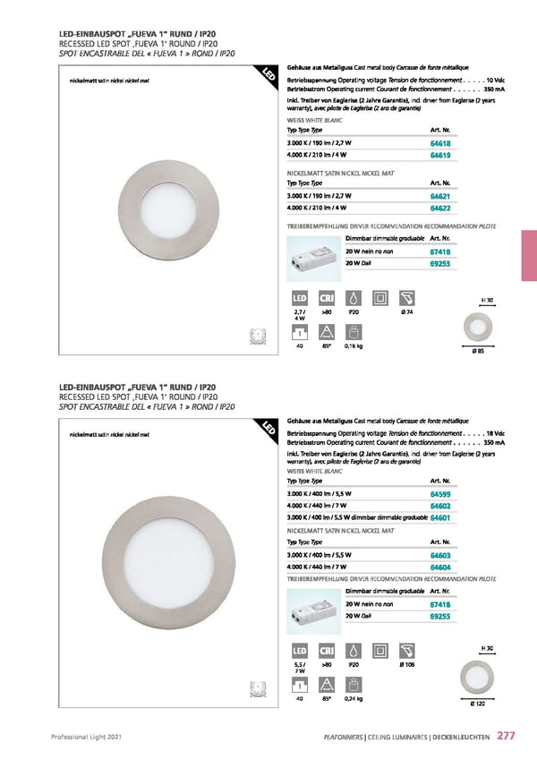 EGLO 2021 Professional Ligght - Page 279