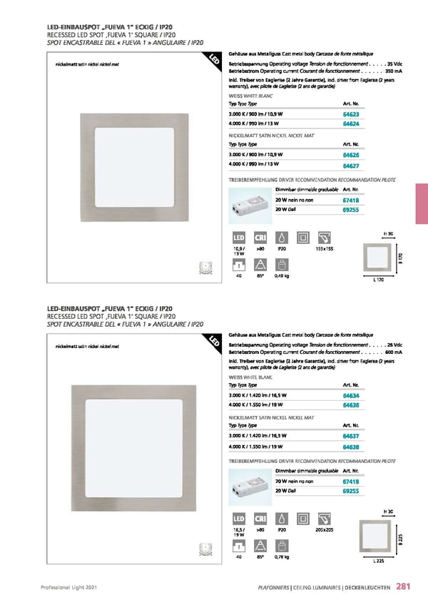 EGLO 2021 Professional Ligght - Page 283