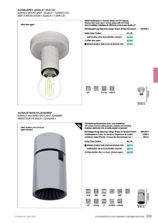 EGLO 2021 Professional Ligght - Page 307