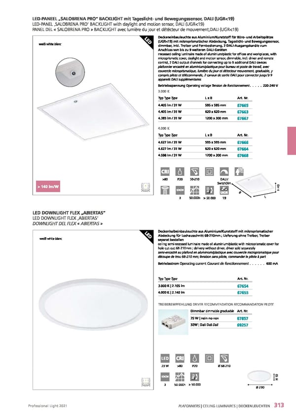 EGLO 2021 Professional Ligght - Page 315