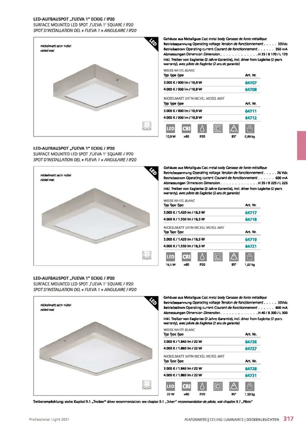 EGLO 2021 Professional Ligght - Page 319