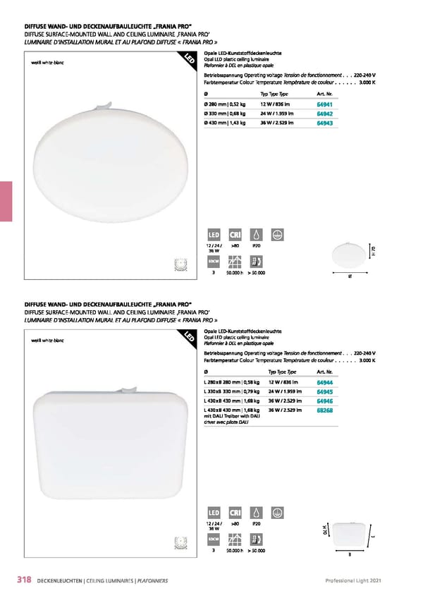 EGLO 2021 Professional Ligght - Page 320