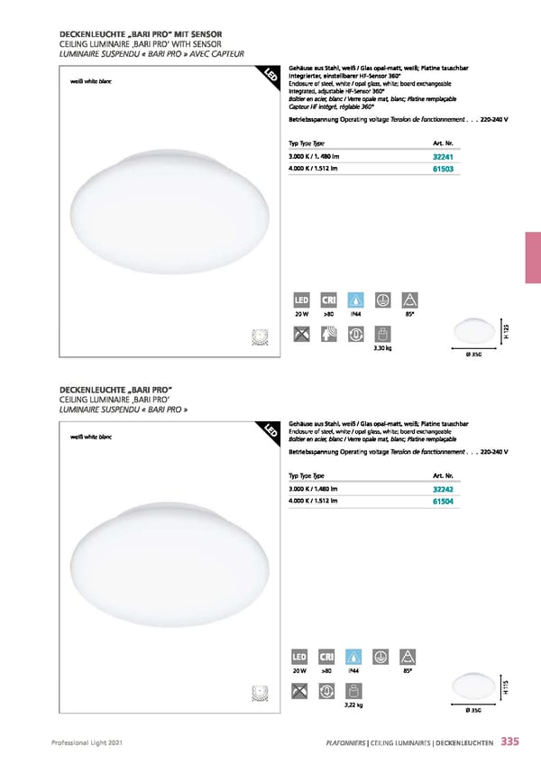 EGLO 2021 Professional Ligght - Page 337