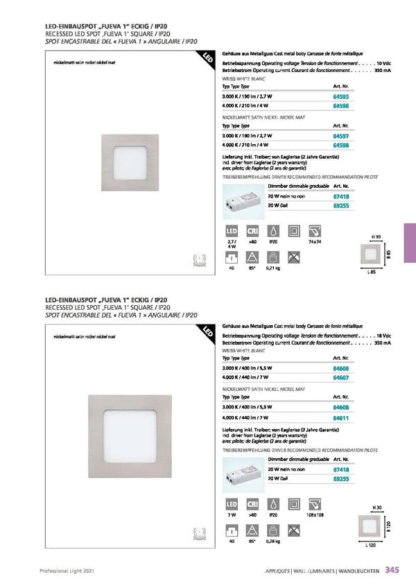 EGLO 2021 Professional Ligght - Page 347