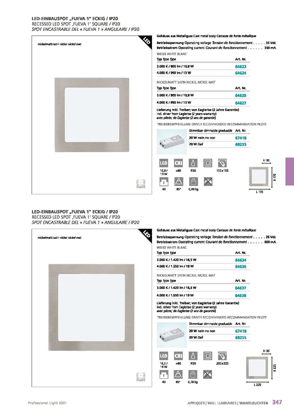 EGLO 2021 Professional Ligght - Page 349