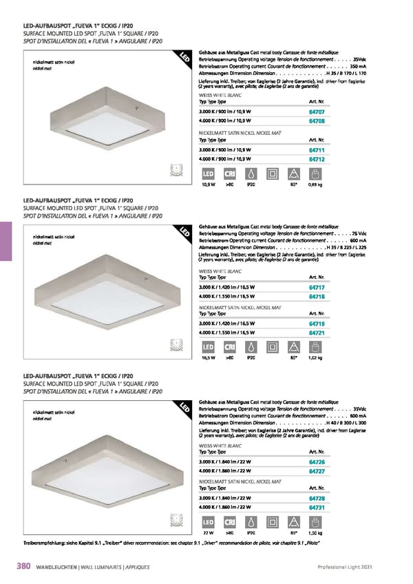 EGLO 2021 Professional Ligght - Page 382