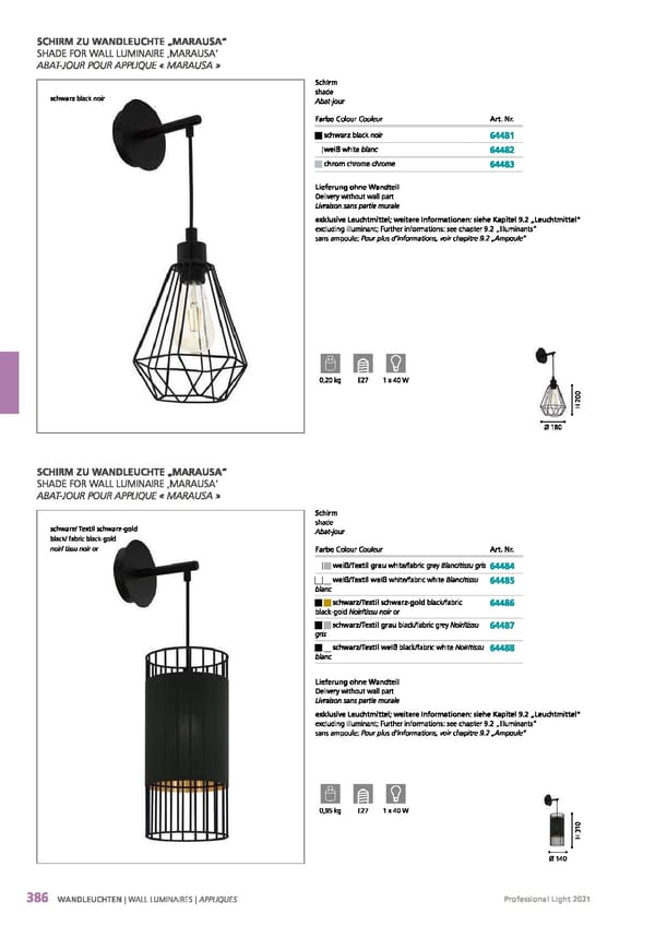 EGLO 2021 Professional Ligght - Page 388