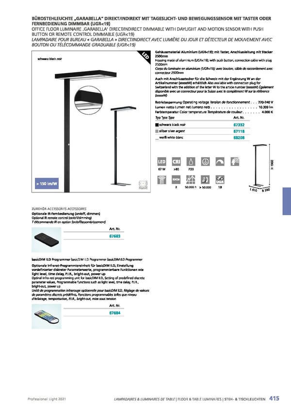 EGLO 2021 Professional Ligght - Page 417