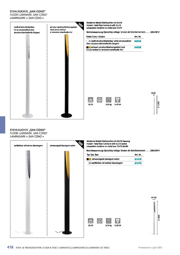 EGLO 2021 Professional Ligght - Page 418