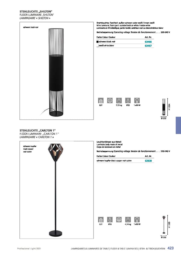 EGLO 2021 Professional Ligght - Page 425