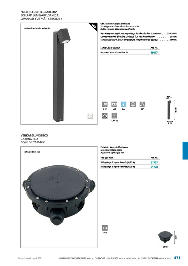 EGLO 2021 Professional Ligght - Page 473