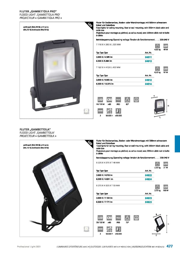 EGLO 2021 Professional Ligght - Page 479