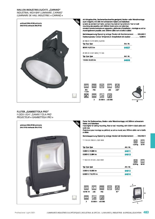 EGLO 2021 Professional Ligght - Page 485