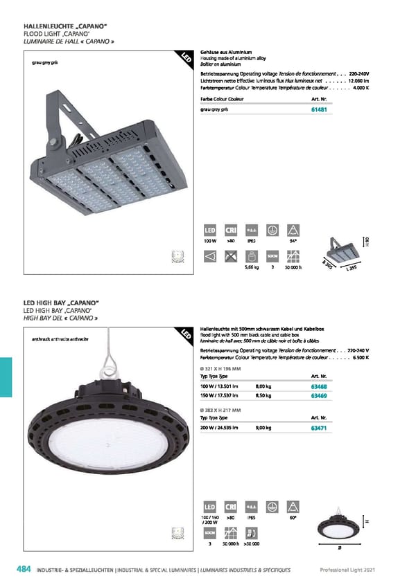 EGLO 2021 Professional Ligght - Page 486