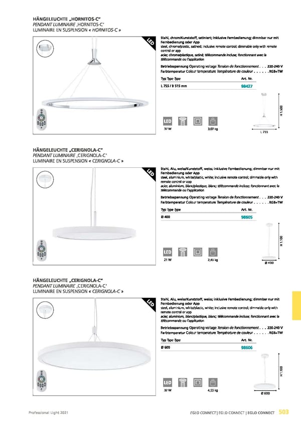 EGLO 2021 Professional Ligght - Page 505