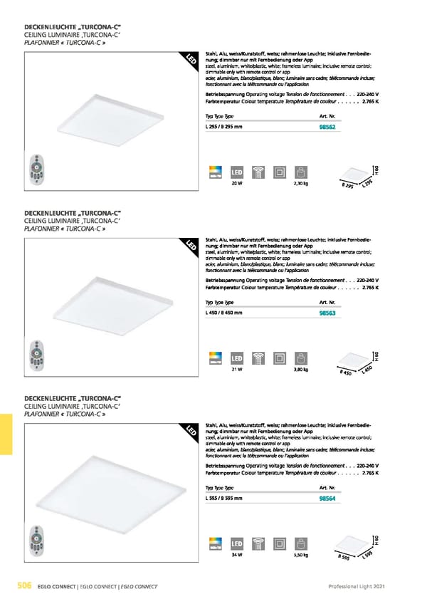 EGLO 2021 Professional Ligght - Page 508