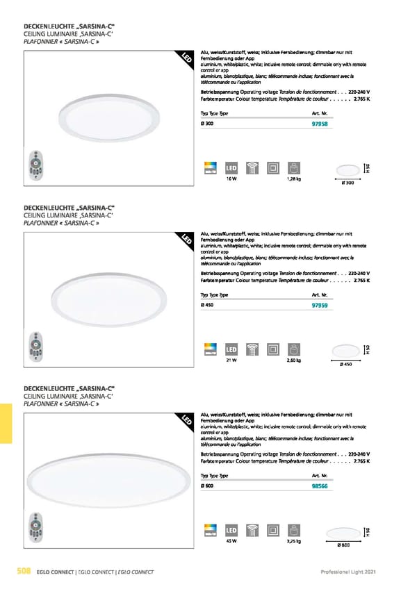 EGLO 2021 Professional Ligght - Page 510