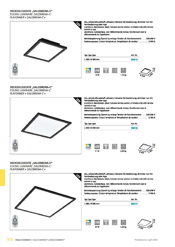 EGLO 2021 Professional Ligght - Page 514