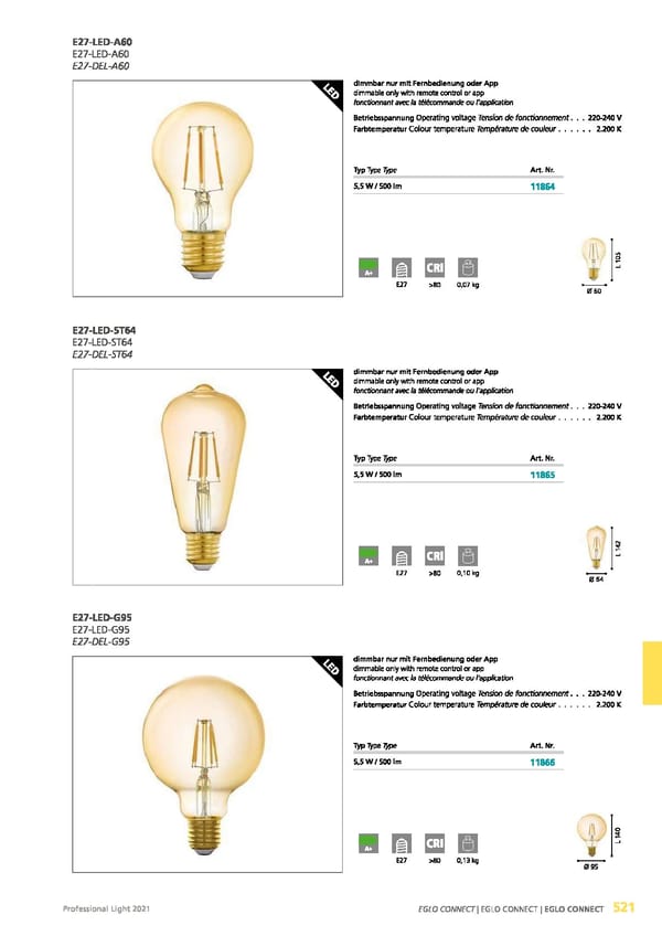 EGLO 2021 Professional Ligght - Page 523