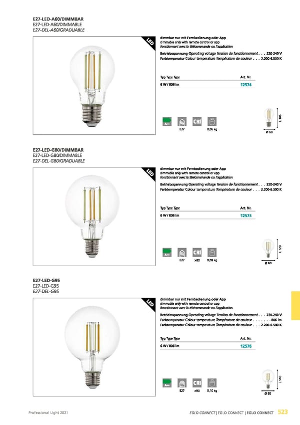 EGLO 2021 Professional Ligght - Page 525