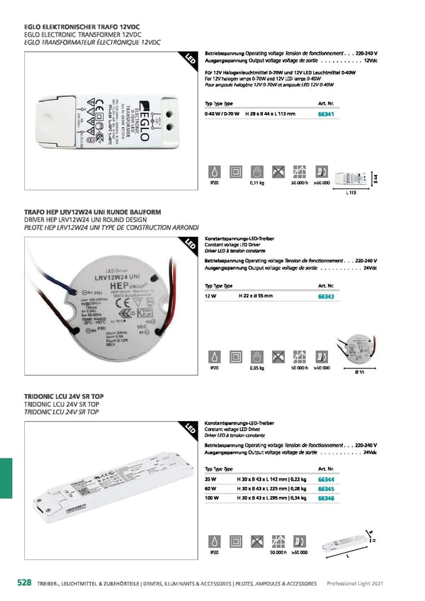 EGLO 2021 Professional Ligght - Page 530