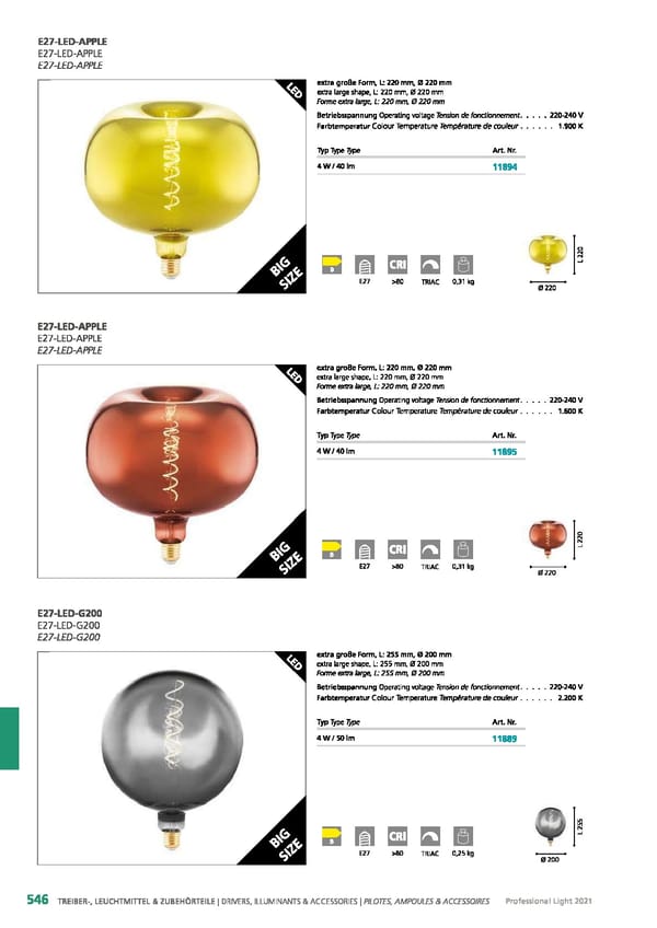 EGLO 2021 Professional Ligght - Page 548