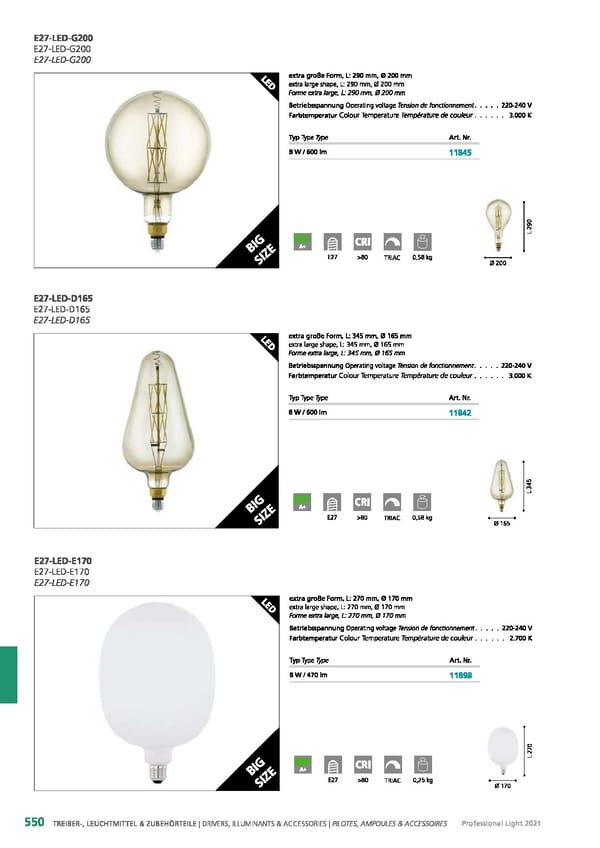 EGLO 2021 Professional Ligght - Page 552