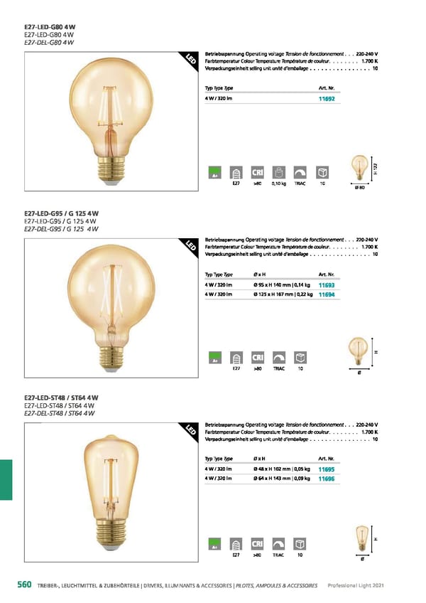 EGLO 2021 Professional Ligght - Page 562