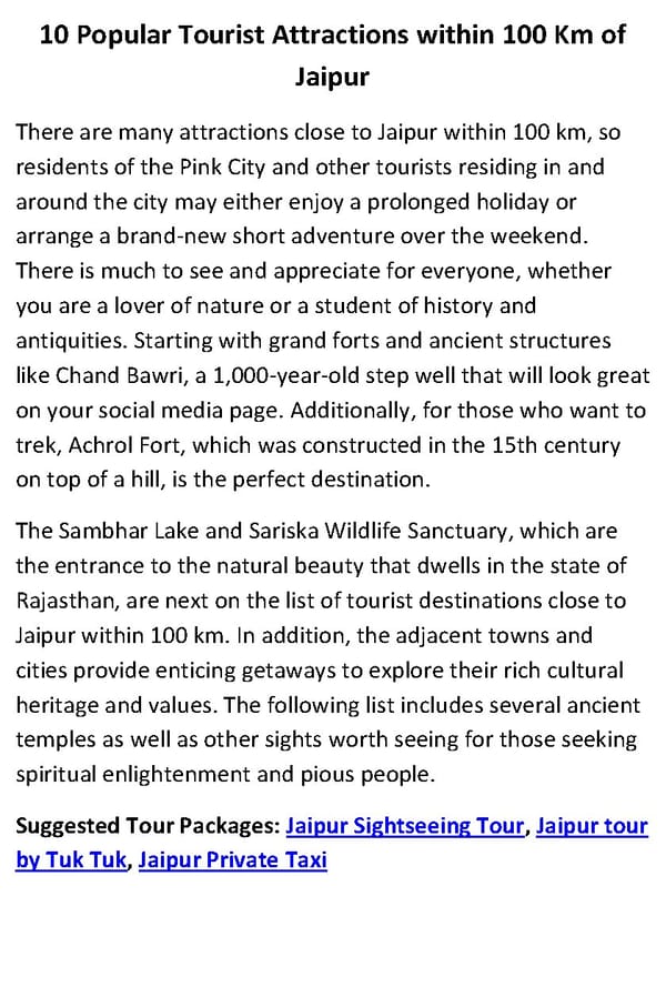 10 Places to Visit Near Jaipur Within 100 km - Page 2