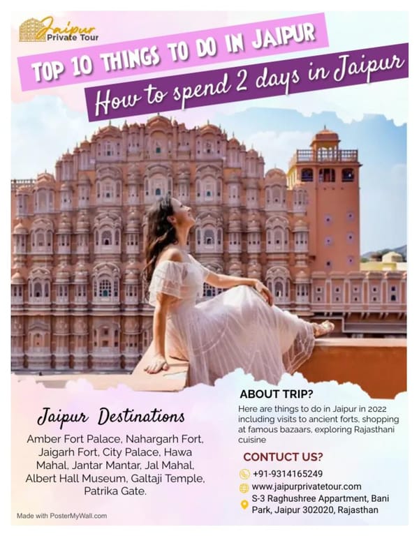 Top 10 things to do in Jaipur for 2 days Trip - Page 1