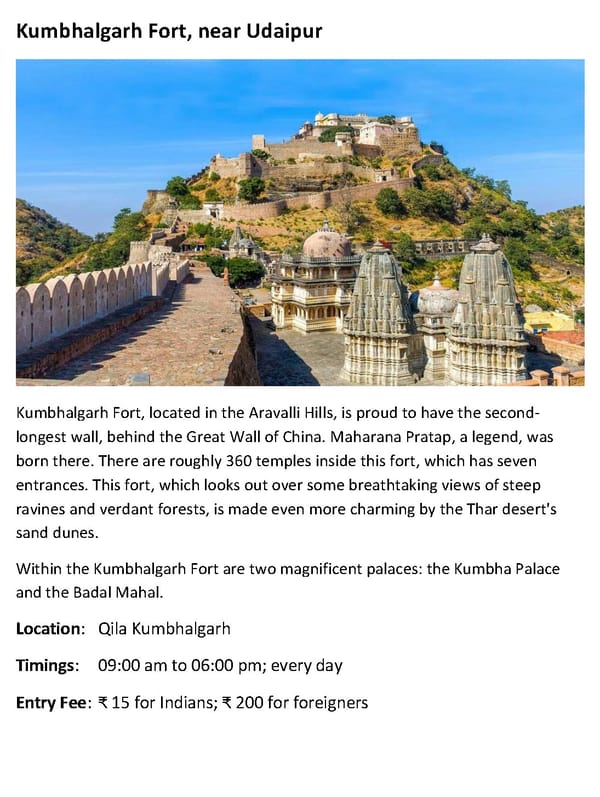 Most Beautiful Forts and Palaces of Rajasthan - Page 7