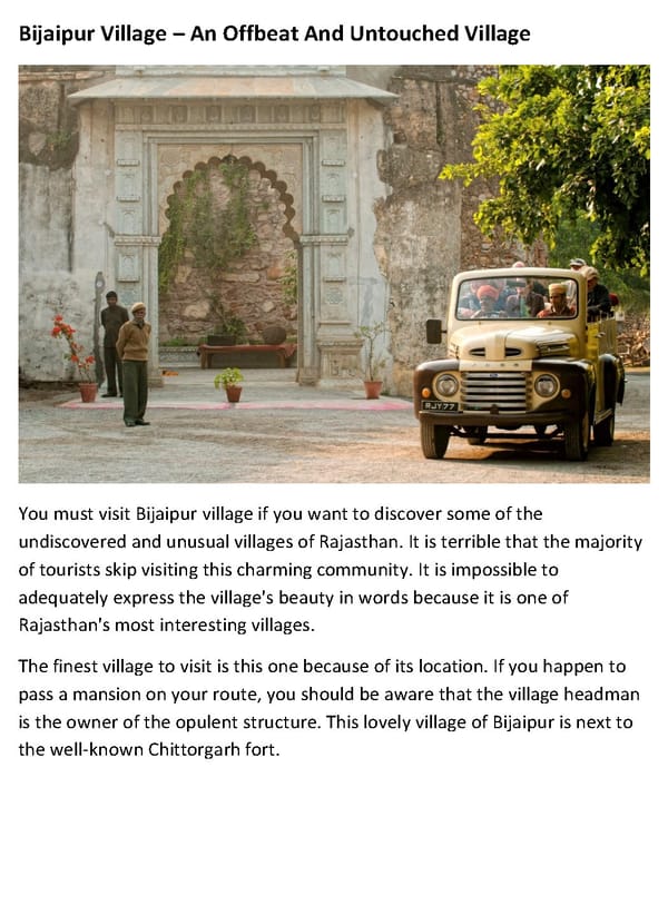 Top 10 Rajasthan Villages That Reflect Culture and Heritage - Page 4