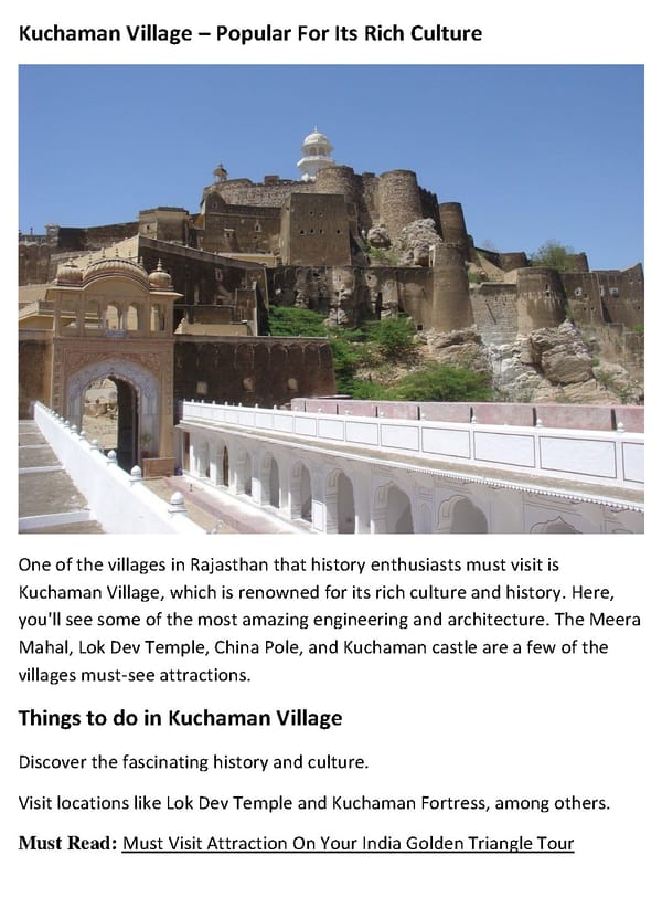 Top 10 Rajasthan Villages That Reflect Culture and Heritage - Page 12