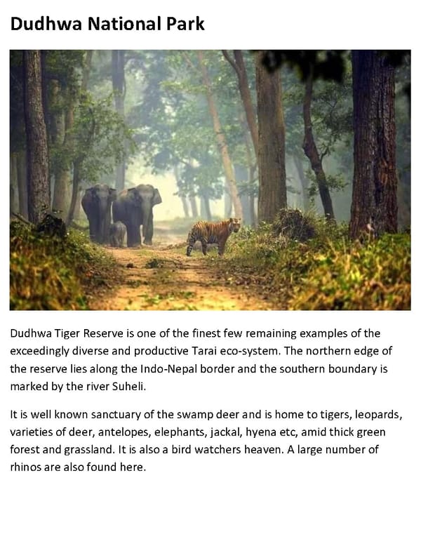 TOP 8 Wildlife Sanctuaries in North India - Page 6