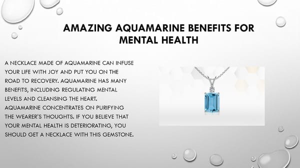 Aquamarine Necklace: Soothing, Yet Powerful - Page 4