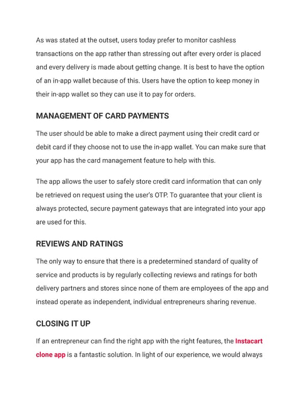 FEATURES OF THE INSTACART COPY APP THAT ARE THE MOST NOTABLE - Page 4