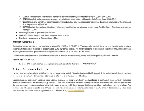 Informe de gestión 2019 - 2022 - Page 122